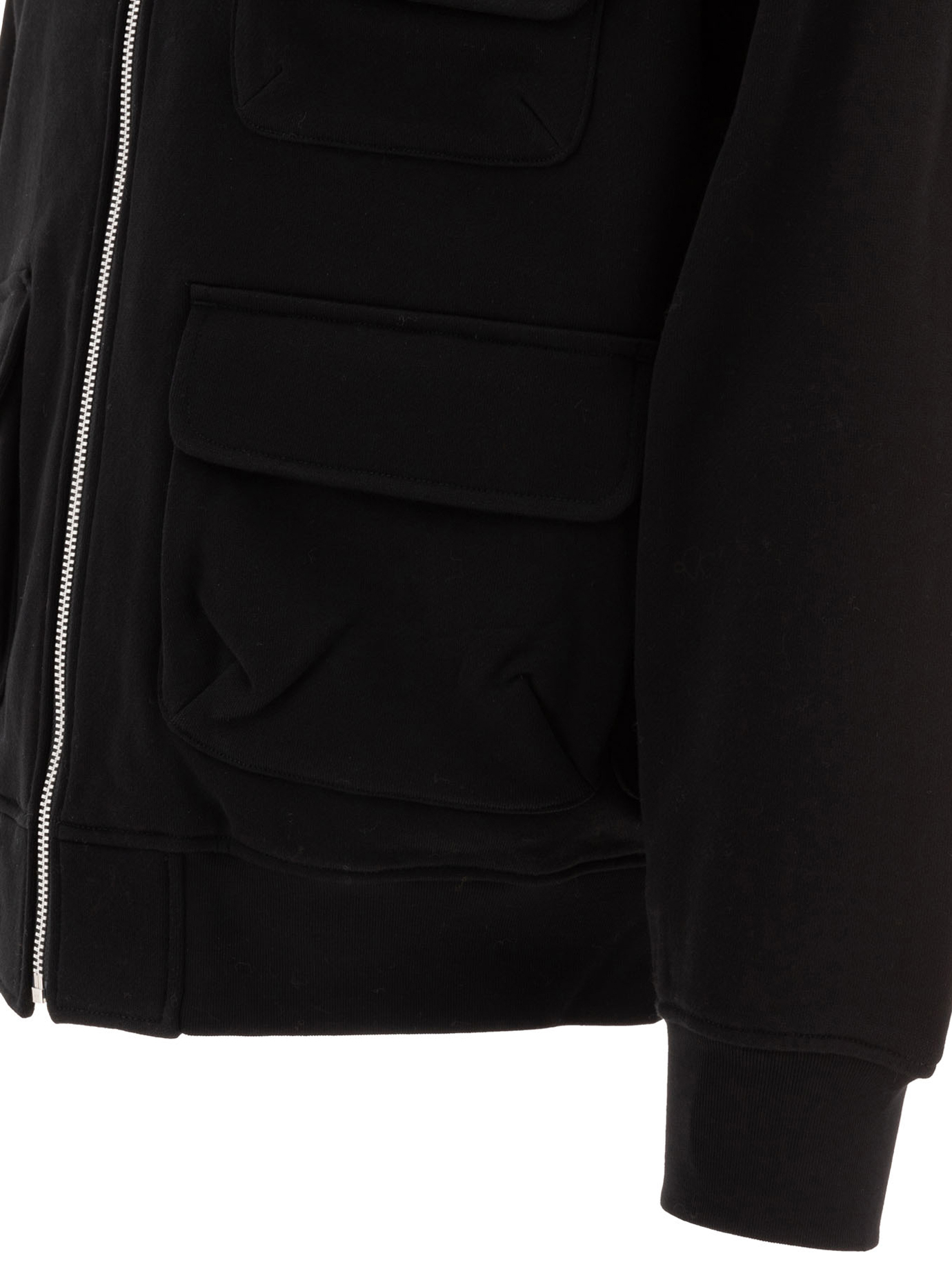 COMME DES GARçONS HOMME Black   Multi-pocket bomber jacket